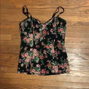 Aritzia Floral Bustier
